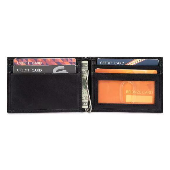 Sonoma Black Leather Trifold Wallet | RFID | Men’s Classic | NWT Gift Box - Picture 8 of 8